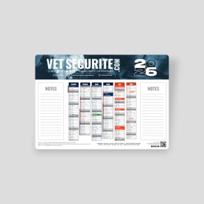 Kalender 2026 Format A5 VET SECURITE