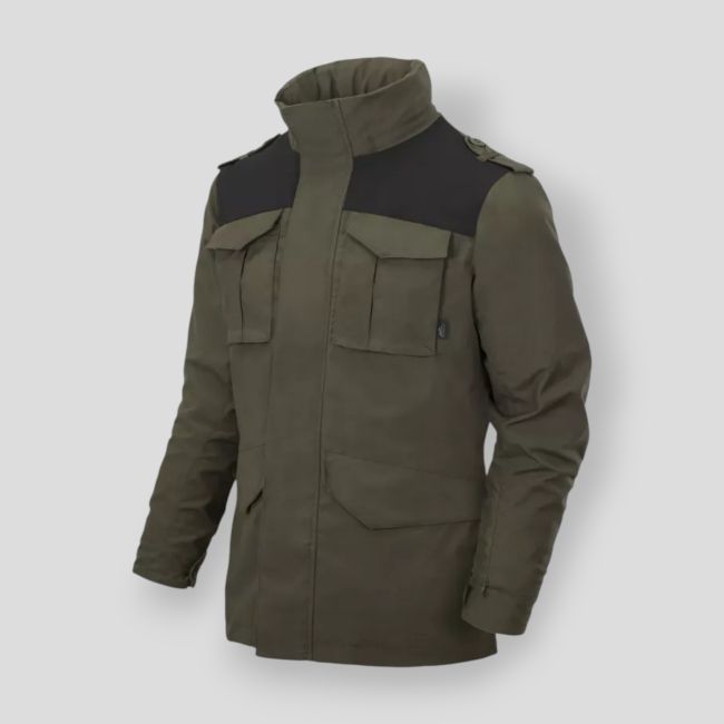 covert m-65® jacket - taiga green / black a - helikon