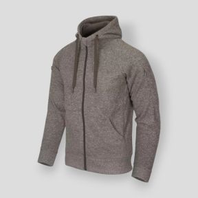 covert tactical hoodie (fullzip)® - melange light tan - helikon