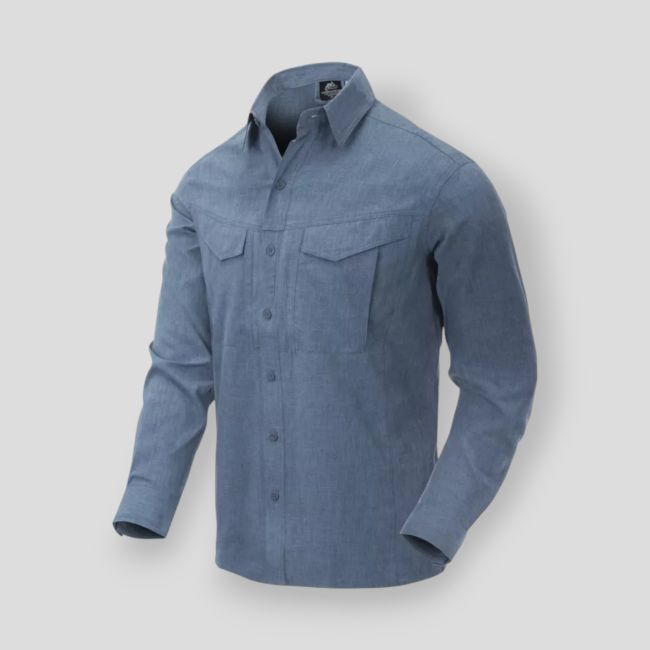 Defender MK2 Gentleman Shirt® - Melange Niebieski - Helikon