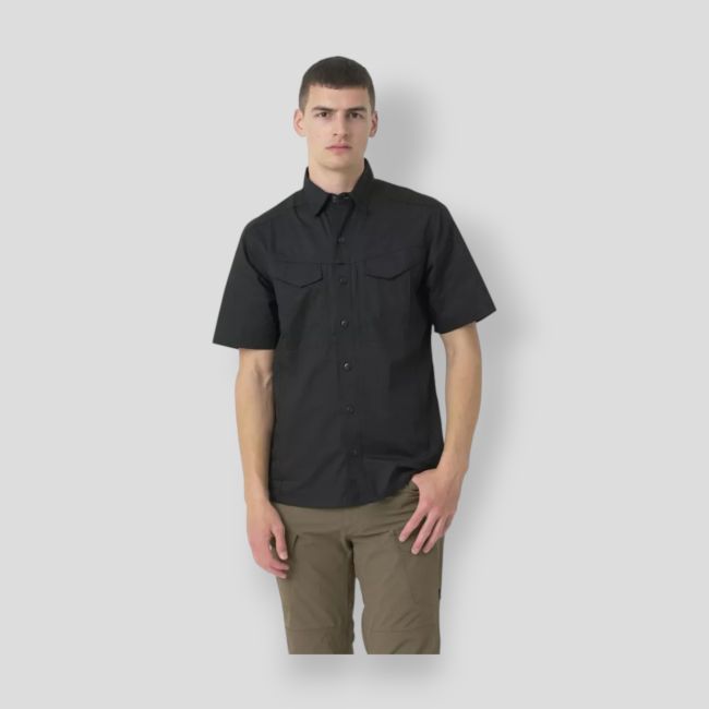 defender mk2 shirt short sleeve® - polycotton ripstop - black - helikon
