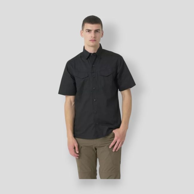 defender mk2 shirt short sleeve® - polycotton ripstop - black - helikon