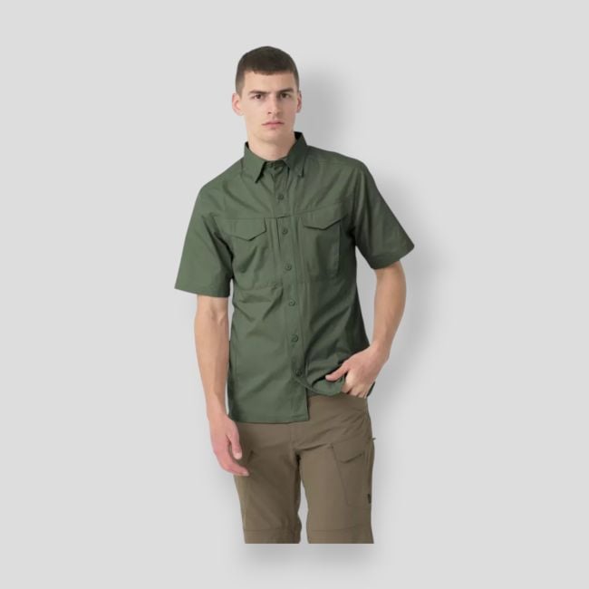 defender mk2 shirt short sleeve® - polycotton ripstop - olive green - helikon