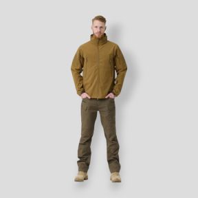 gunfighter jacket - shark skin windblocker - coyote - helikon