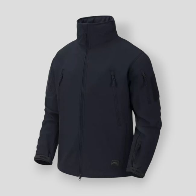 gunfighter jacket - shark skin windblocker - navy blue - helikon