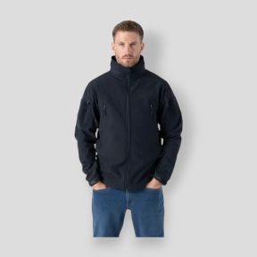 gunfighter jacket - shark skin windblocker - navy blue - helikon