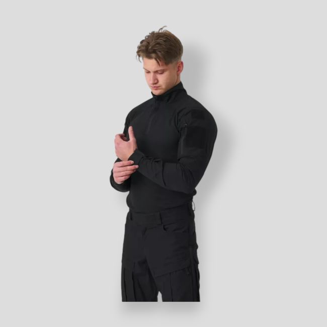 mcdu combat shirt® - nyco ripstop - black - helikon