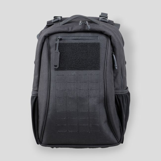 Mochila táctica 33L Faucon con portaplacas extraíble - Negro - Patrol Equipement