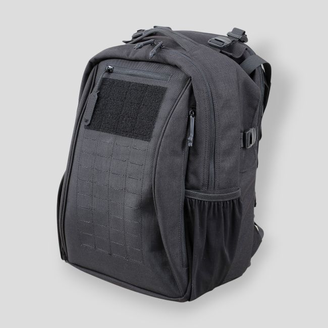 Mochila táctica 33L Faucon con portaplacas extraíble - Negro - Patrol Equipement