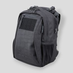 Zaino tattico 33L Faucon con portapiastre estraibile - Nero - Patrol Equipement