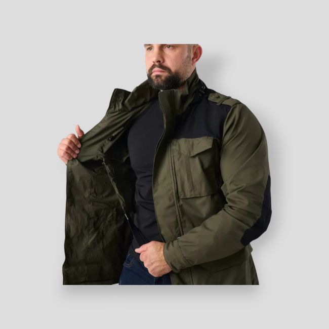 covert m-65® jacket - taiga green / black a - helikon