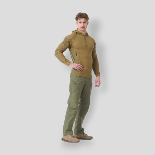 range hoodie - topcool - coyote/adaptive green - helikon
