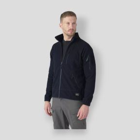 alpha tactical jacket - grid fleece - navy blue - helikon