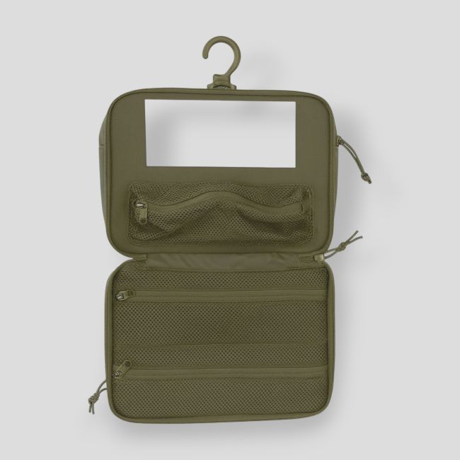 Trousse de toilette à suspendre avec miroir - Ranger Green - OPEX
