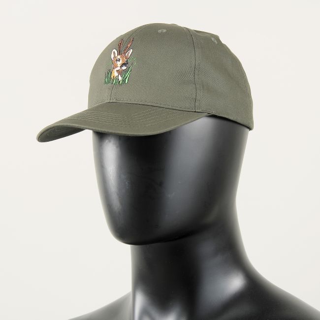Gorra de caza con ciervo bordado - Caqui - Percussion