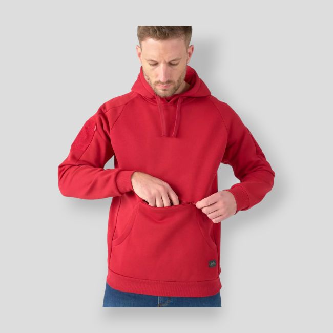 urban tactical hoodie lite (kangaroo) - red - helikon