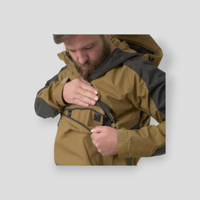 woodsman anorak jacket® - coyote / ash grey - helikon