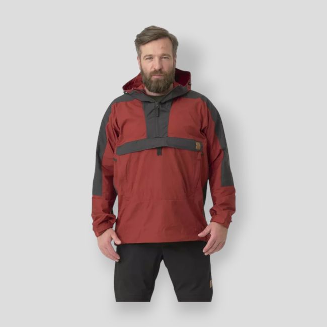Woodsman Anorak Jacket® - Crimson Sky / Ash Grey - Helikon