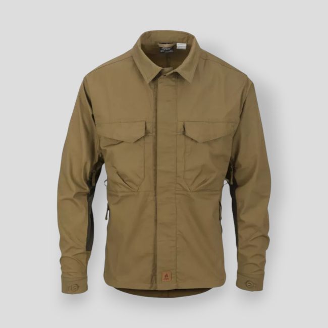 woodsman shirt® - coyote / taiga green a - helikon