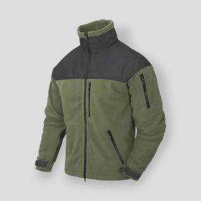 classic army jacket - fleece - olive green/black - helikon