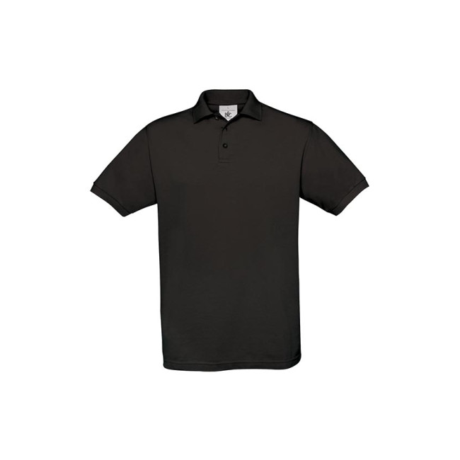 Kurzarm-Poloshirt Schwarz - B&C