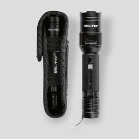 Tactische oplaadbare zaklamp (450 lumen) - Zwart - Mil-Tec
