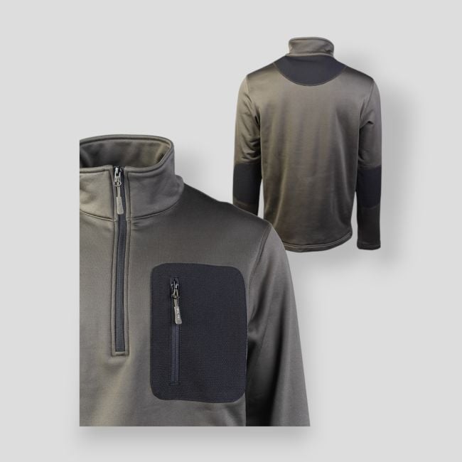 Pullover met 1/2 rits Thermo Fleece - Olijfgroen - Mil-Tec