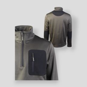 Pullover met 1/2 rits Thermo Fleece - Olijfgroen - Mil-Tec