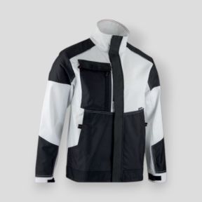 Gilet bicolore stretch OPAQUE - Bianco/Grigio Notte - LMA