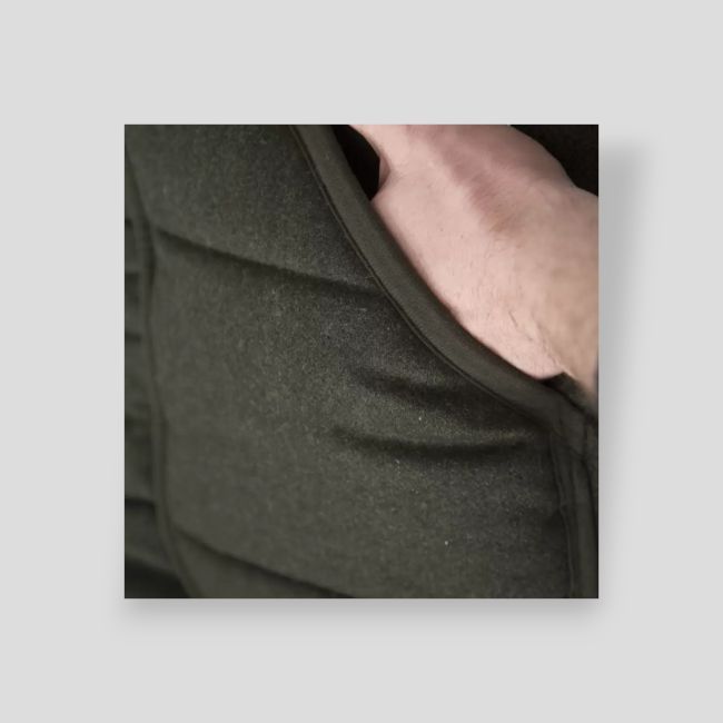 Couverture d'affût de chasse polaire en loden pour bas du corps (200cm) G-LOFT® - Vert Olive - Carinthia