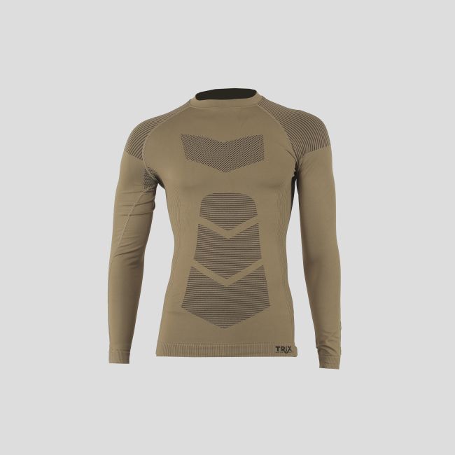 Nahtloses Langarm-T-Shirt Commando - Coyote - Trix Tactical