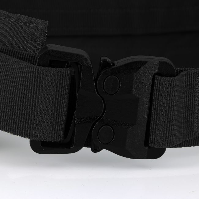 Dubbele riem Sniper met cobra-gesp van polymeer - Zwart - Trix Tactical