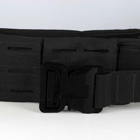 Ceinture double Sniper avec boucle cobra en polymère - Noir - Trix Tactical