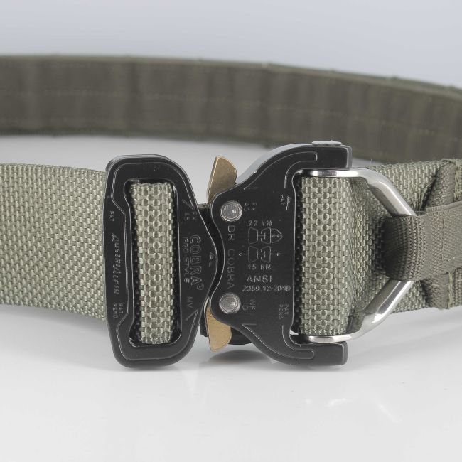 Elite Doppelgürtel mit Cobra-Metallschnalle - Ranger Green - Trix Tactical