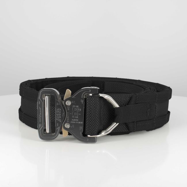 Ceinture double Elite avec boucle cobra en métal - Noir - Trix Tactical