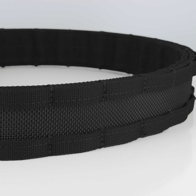 Elite dubbele riem met cobra metalen gesp - Zwart - Trix Tactical