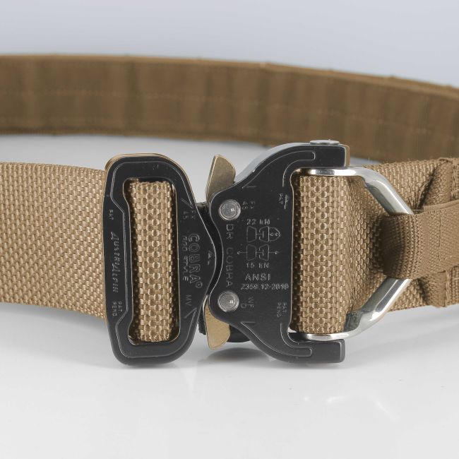 Doppelgürtel Elite mit Metall-Cobra-Schnalle - Coyote - Trix Tactical