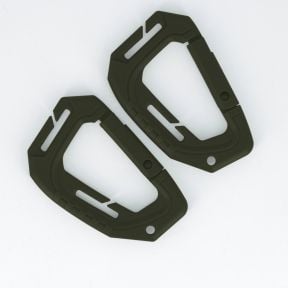 Lot de 2 mousquetons 6cm - Ranger Green - Trix Tactical