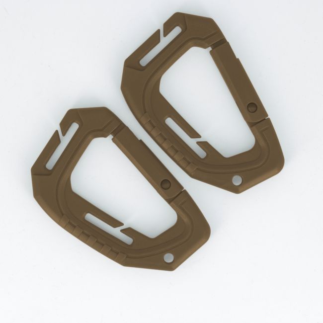 Set van 2 karabijnhaken 6cm - Coyote - Trix Tactical