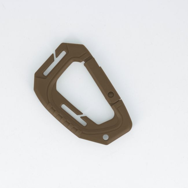 Lot de 2 mousquetons 6cm - Coyote - Trix Tactical