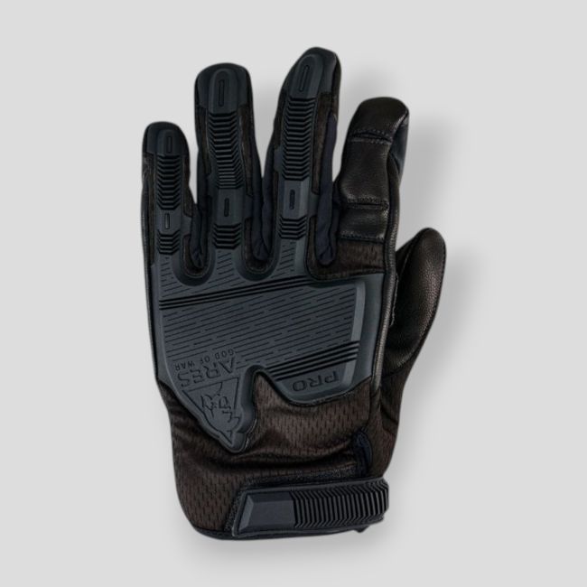 Taktische Pro-Handschuhe mit Knöchelschutz - Schwarz - Ares