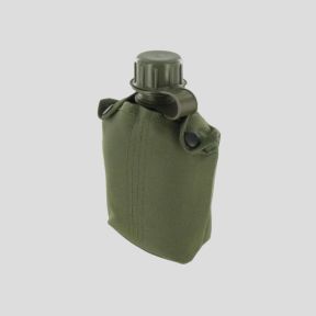 Cantimplora de plástico con funda Patrol 1L - Verde Oliva - Highlander