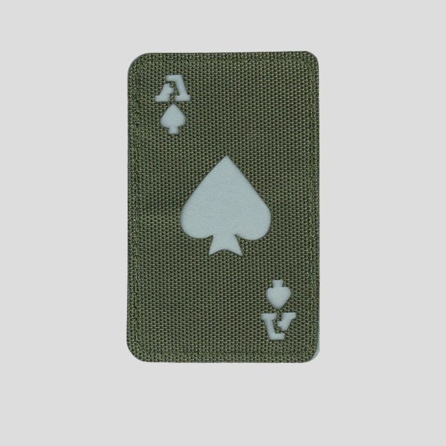 Patch lasercut Ace - Olivgrün - 101 Inc