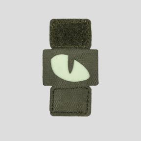 Patch lasercut Molle phosporescent Cat Eyes - Vert Olive - 101 Inc
