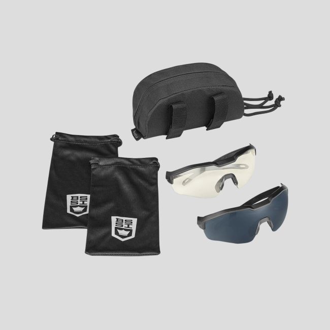 Ballistische bril MY6 Eyeshield (set van 2 brillen Helder/Getint) - Zwart - Bollé Safety