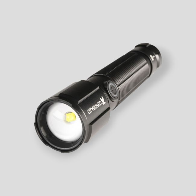 Wiederaufladbare Einsatzlampe (1.000 Lumen) - Schwarz - CityGuard
