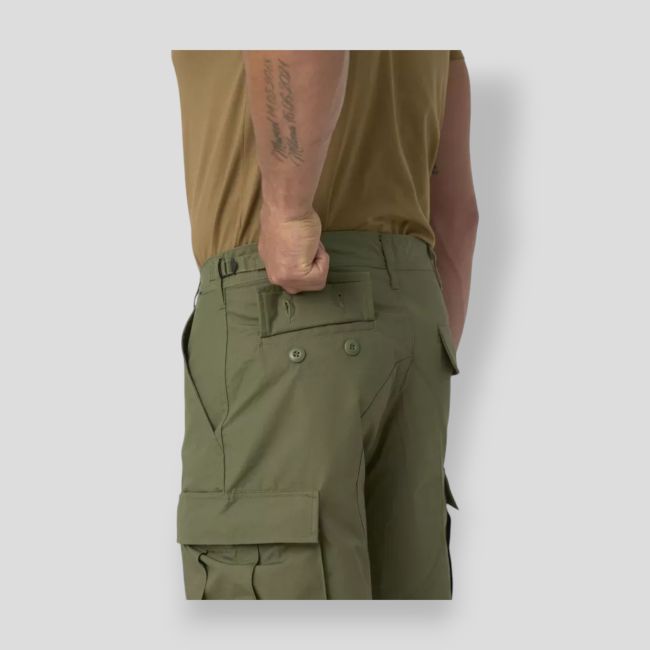 bdu shorts - polycotton ripstop - olive green - helikon