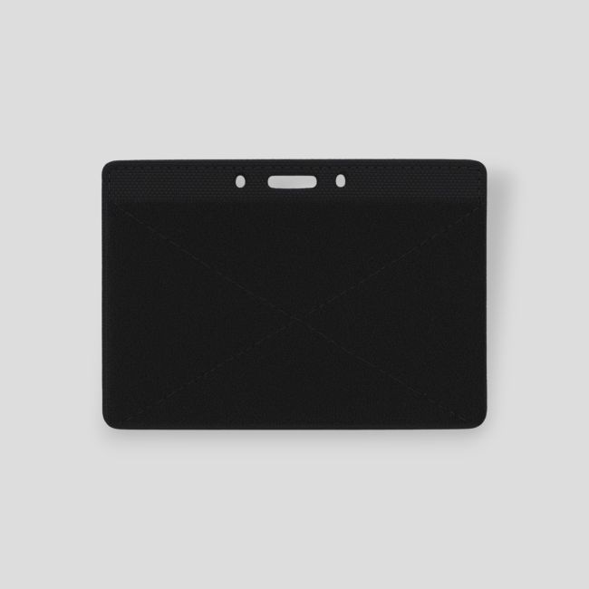 Porta-tessera d'identità con velcro - Nero - OPEX