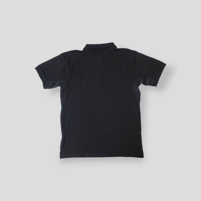 Polo de manga corta transpirable con cuello de cremallera Tropper - Negro - OPEX