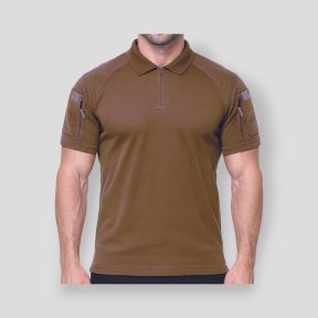 Polo Tropper z kołnierzem na zamek spandex 210g - Coyote - OPEX
